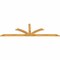 Ekena Millwork Richland Timber Gable Bracket, Western Red Cedar, 108"W x 31 1/2"H x 2"D x 4"F, 7/12 Pitch GBW108X31X0204RIC00RWR - alternate 2